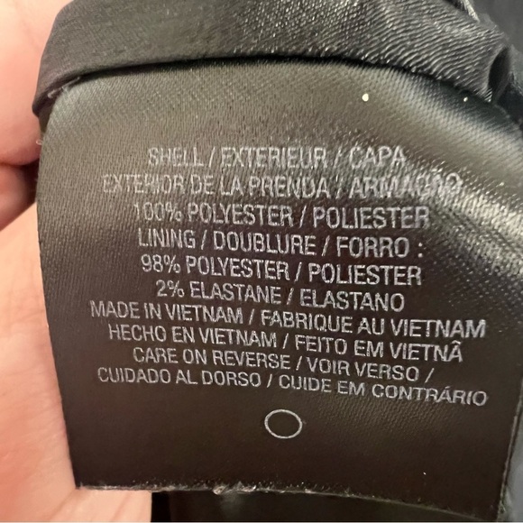 Tahari cap sleeve textured black dress with back slit size 14 - Picture 11 of 16